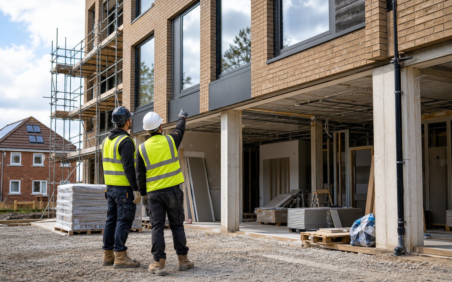 Refurbishment construction site